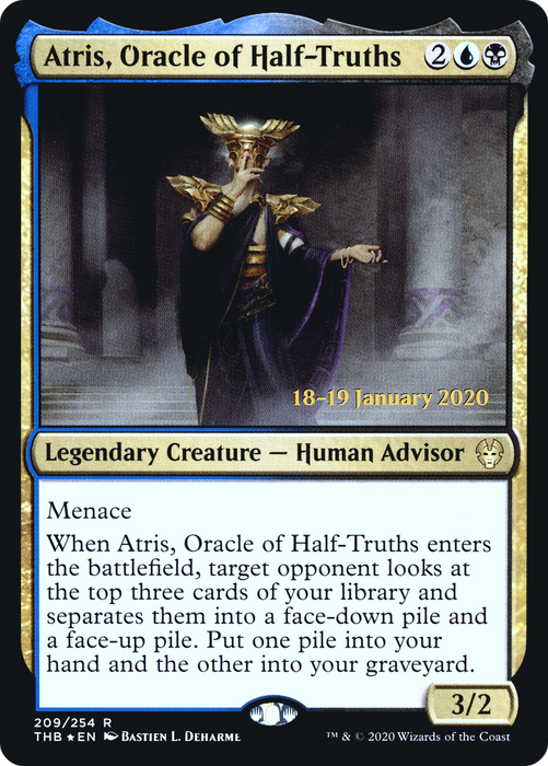 Atris, Oracle of Half-Truths (PRE-209S) - rare - Foil