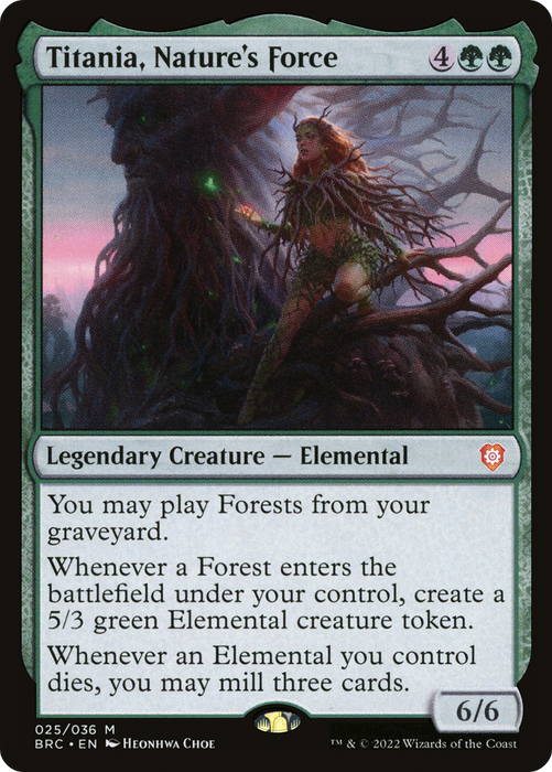 Titania, Nature's Force (BRC-025) - mythic - Foil