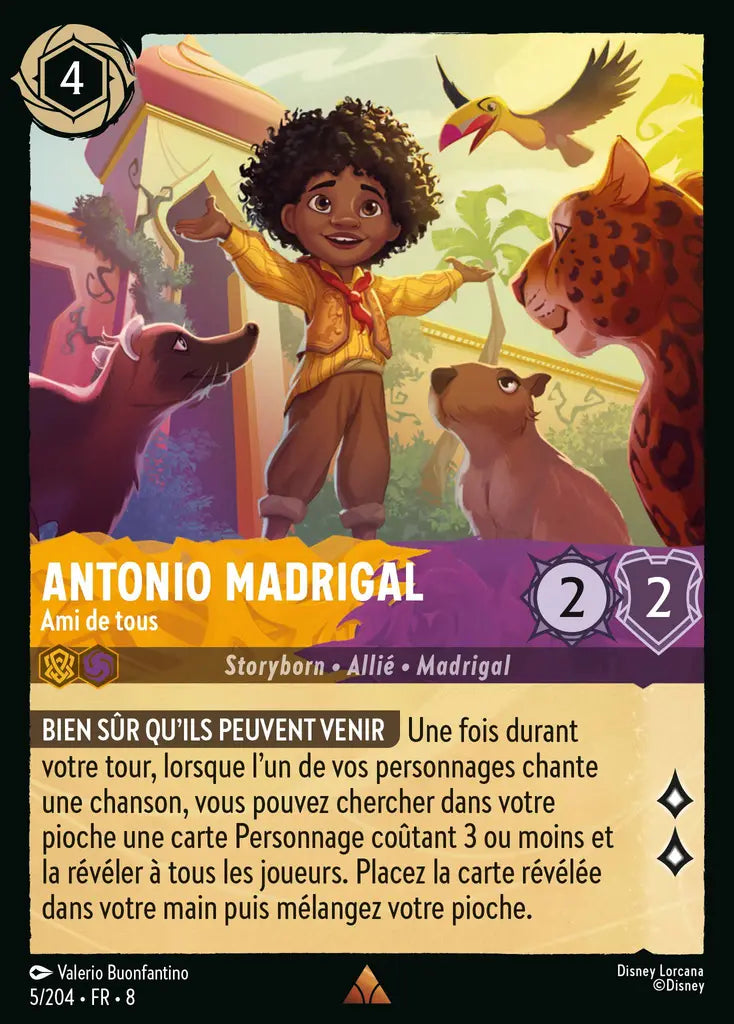 Antonio Madrigal - Ami de tous (5/204) - Rare - Cold Foil