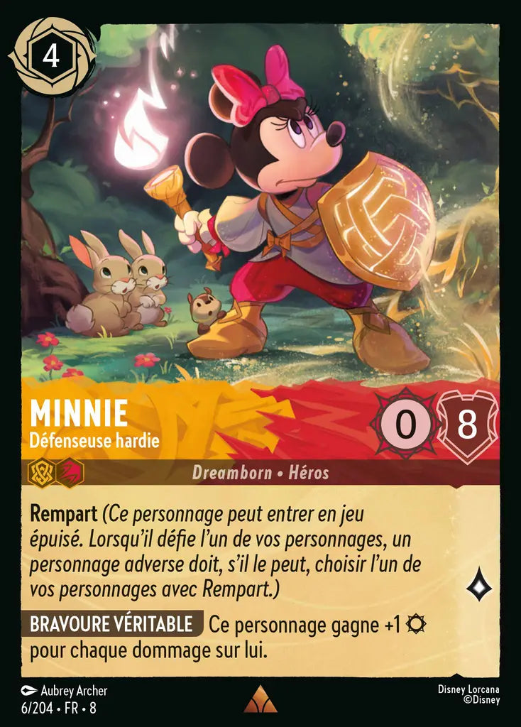 Minnie - Défenseuse hardie (6/204) - Rare - Cold Foil
