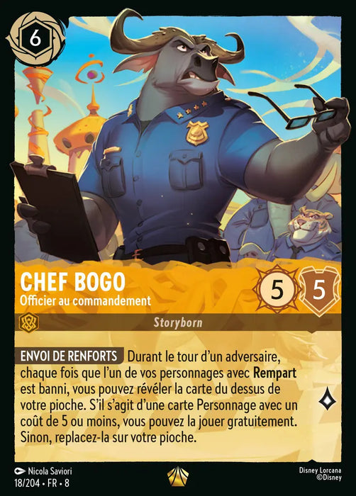 Chef Bogo- Officier au commandement (18/204) - Légendaire - Cold Foil