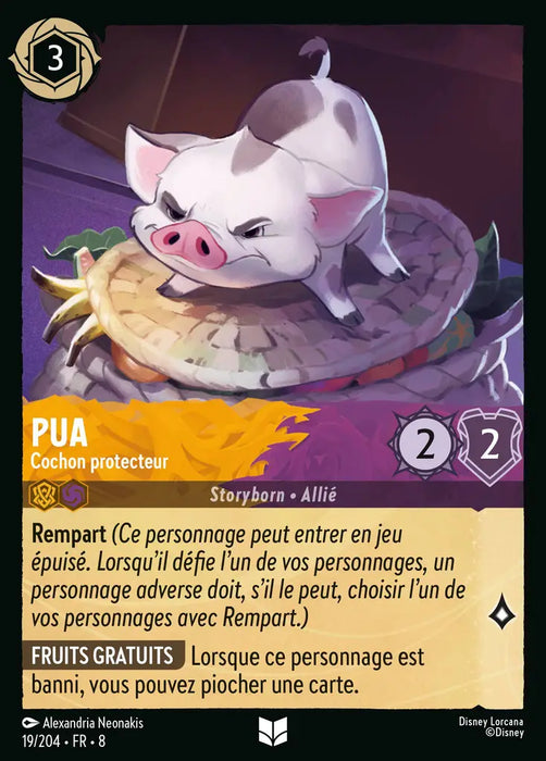 Pua - Cochon protecteur (19/204) - Inhabituelle - Cold Foil