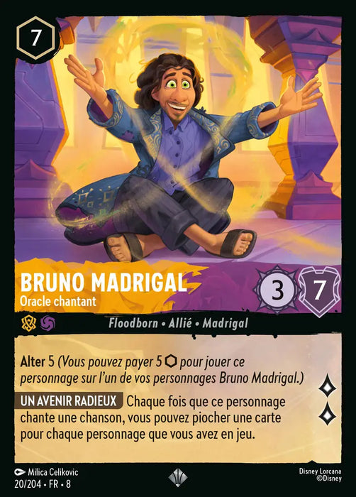 Bruno Madrigal - Oracle chantant (20/204) - Très Rare - Cold Foil