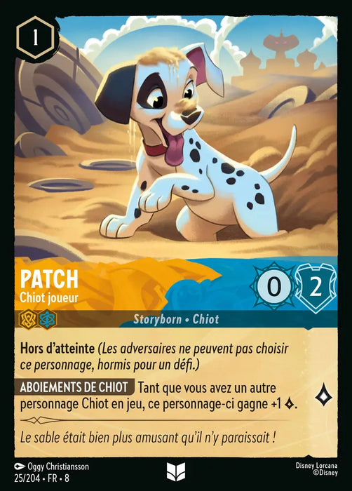 Patch - Chiot joueur (25/204) - Inhabituelle - Cold Foil