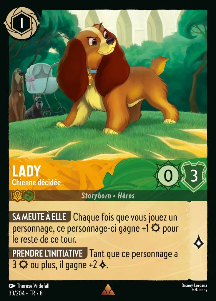 Lady - Chienne décidée (33/204) - Rare - Cold Foil