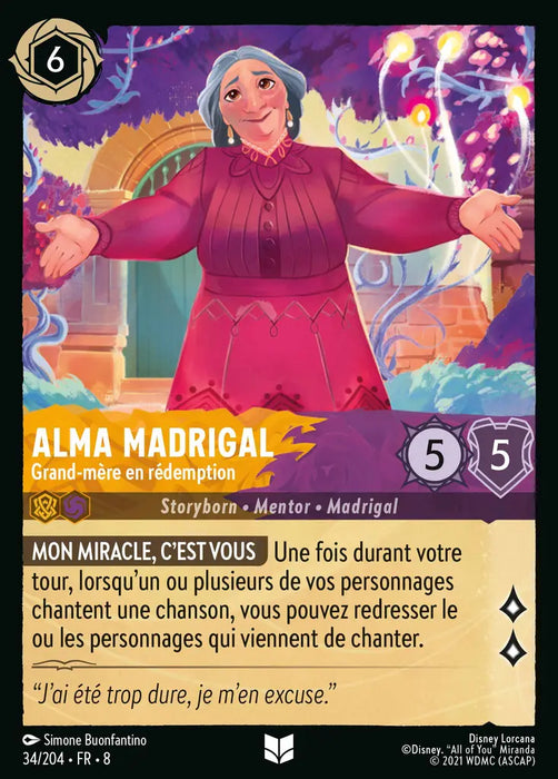 Alma Madrigal - Grand-mère en rédemption (34/204) - Inhabituelle - Cold Foil