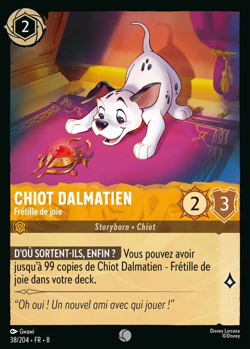 Chiot dalmatien - Frétille de joie (38/204) - Commune - Cold Foil