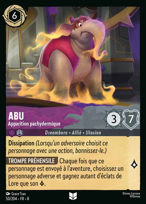 Abu - Illusory Pachyderm VF (50/204) - Inhabituelle - Cold Foil