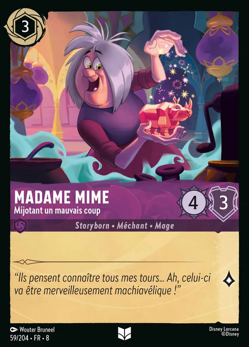 Madame Mime - Mijotant un mauvais coup (59/204) - Inhabituelle - Cold Foil
