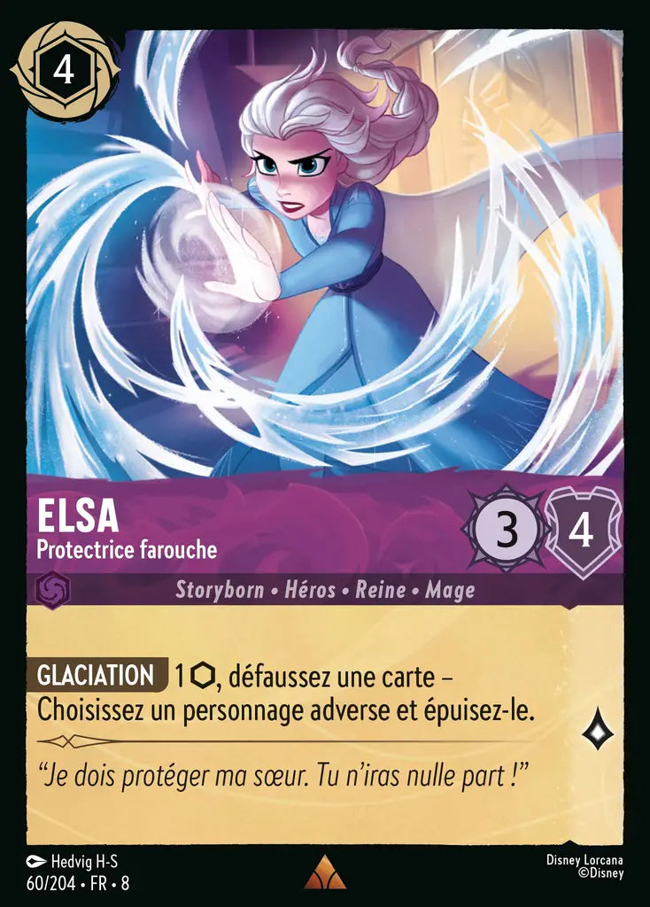 Elsa - Protectrice farouche (60/204) - Rare - Cold Foil