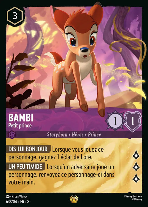 Bambi - Petit prince (63/204) - Légendaire - Cold Foil