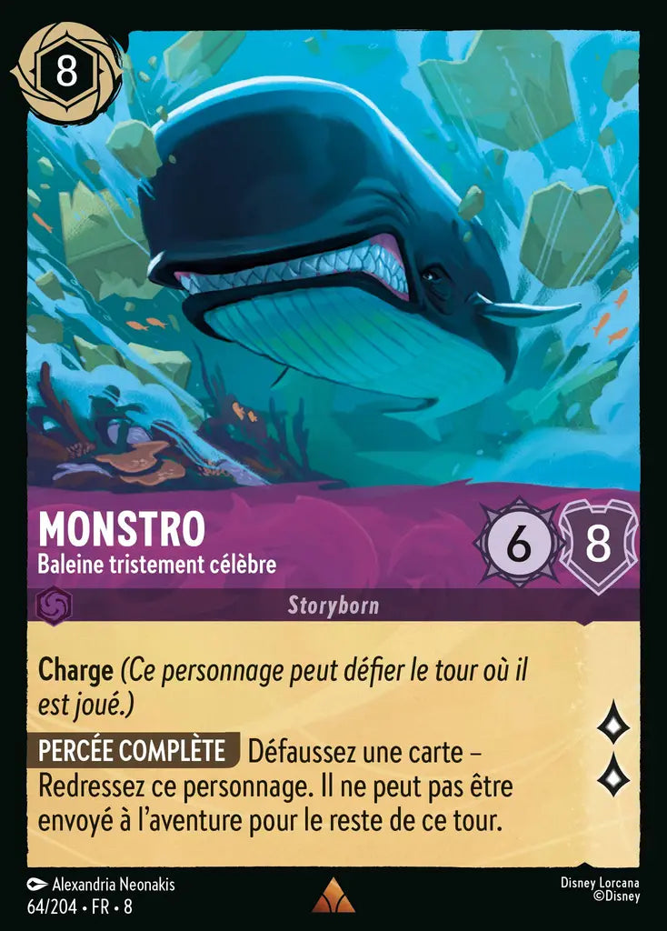 Monstro - Baleine tristement célèbre (64/204) - Rare - Cold Foil