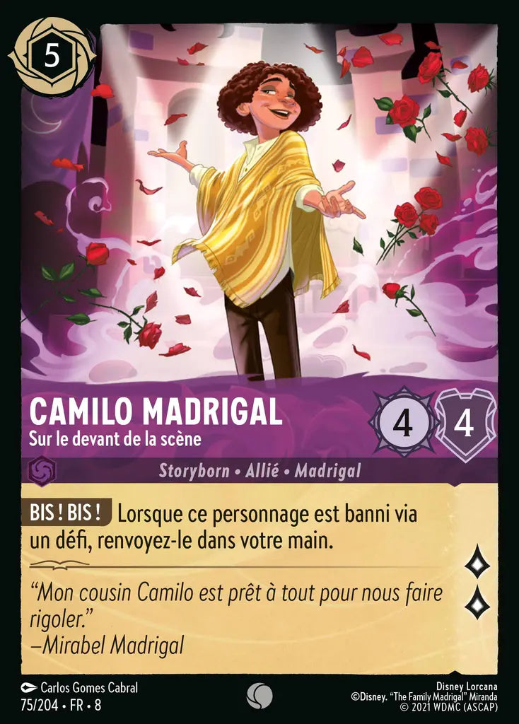 Camilo Madrigal - Sur le devant de la scène (75/204) - Commune - Cold Foil