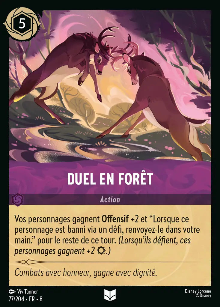 Duel en forêt (77/204) - Inhabituelle - Cold Foil