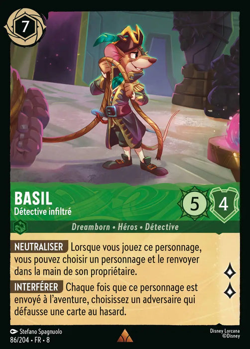 Basil - Détective infiltré (86/204) - Rare