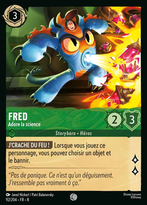 Fred - Adore la science (92/204) - Commune - Cold Foil