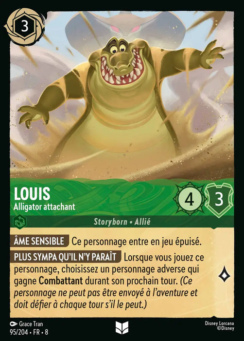Louis - Alligator attachant (95/204) - Inhabituelle - Cold Foil