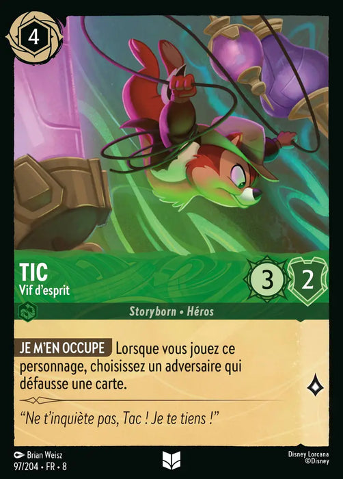 Tic - Vif d'esprit (97/204) - Inhabituelle - Cold Foil