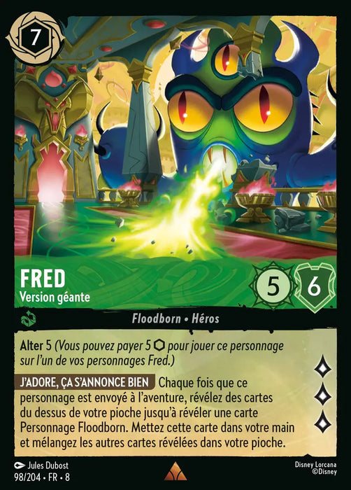 Fred - Version géante (98/204) - Rare - Cold Foil