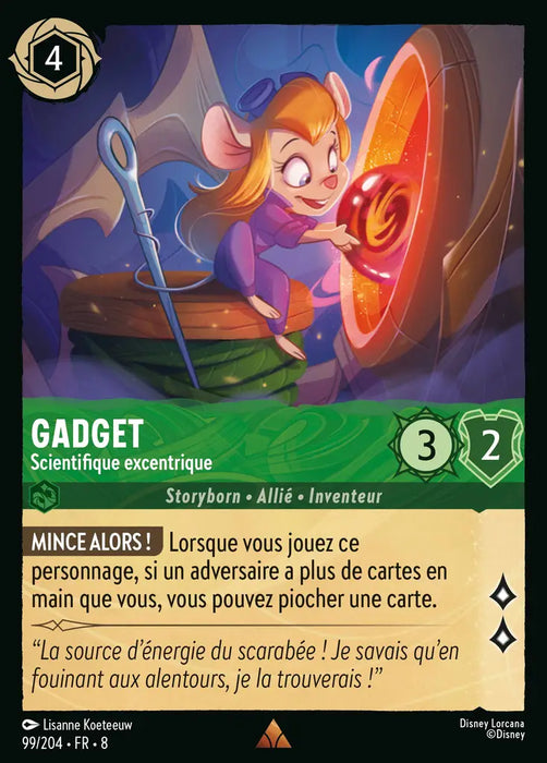 Gadget - Scientifique excentrique (99/204) - Rare - Cold Foil