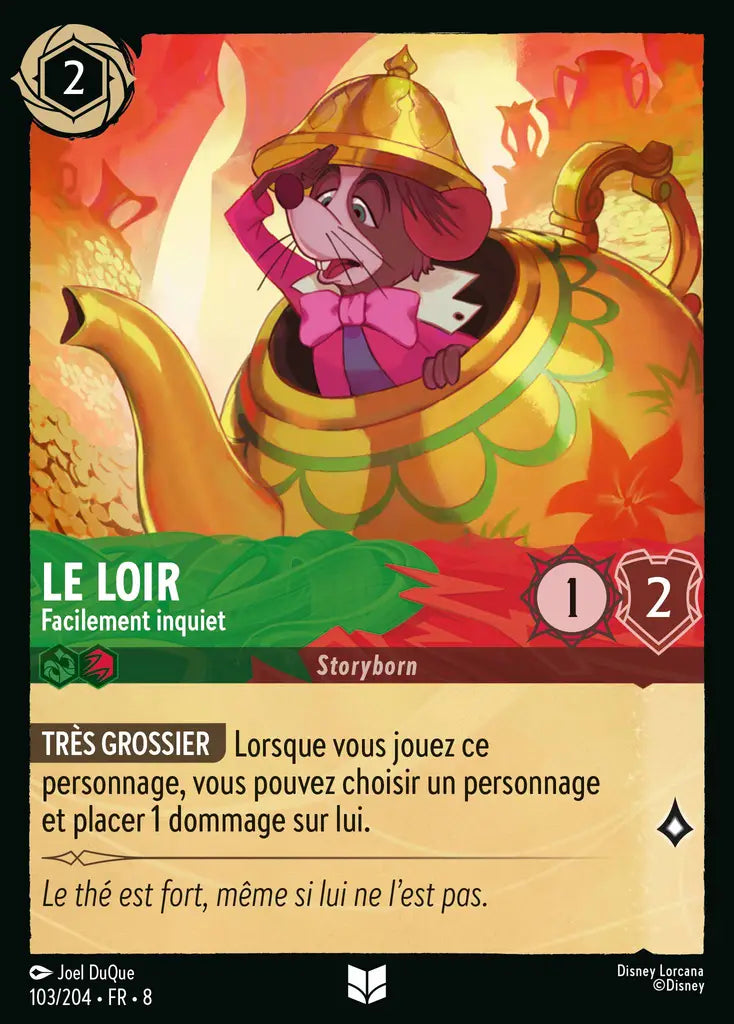 Le Loir - Facilement inquiet (103/204) - Inhabituelle - Cold Foil