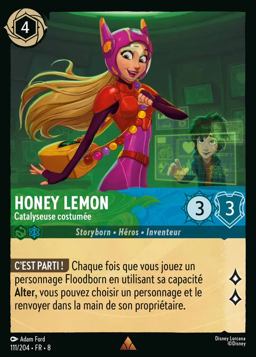 Honey Lemon - Catalyseuse costumée (111/204) - Rare - Cold Foil