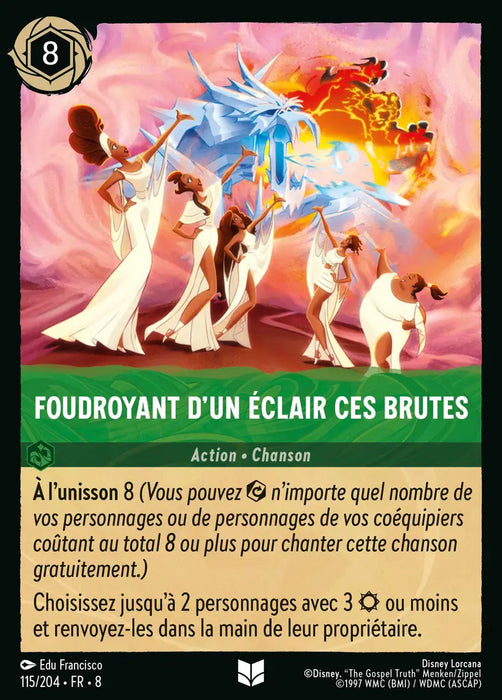 Foudroyant d'un éclair ces brutes (115/204) - Inhabituelle - Cold Foil