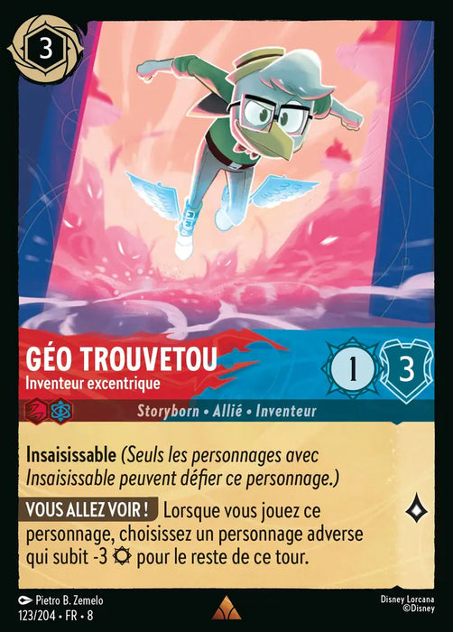 Géo Trouvetou - Inventeur excentrique (123/204) - Rare - Cold Foil