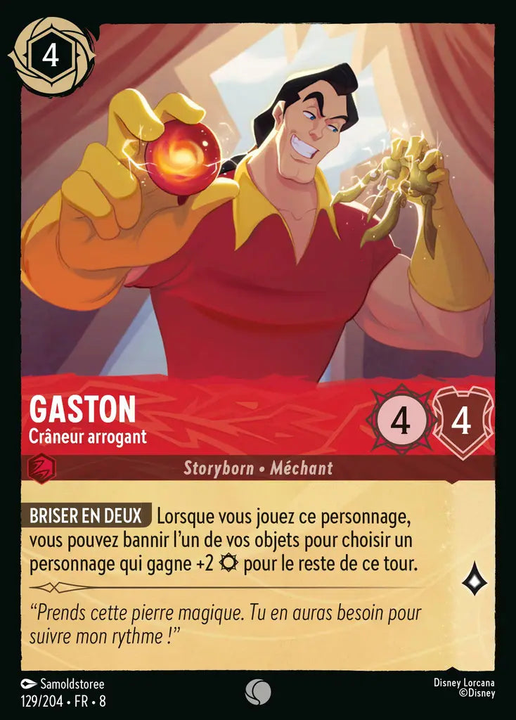 Gaston - Crâneur arrogant (129/204) - Commune - Cold Foil