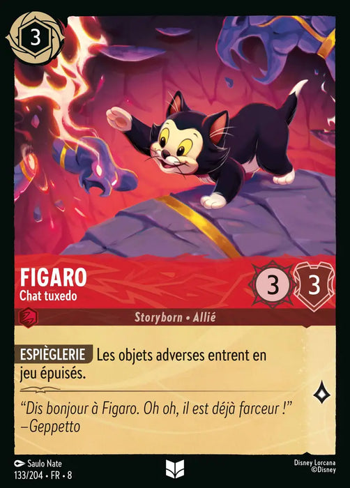 Figaro - Chat tuxedo (133/204) - Inhabituelle - Cold Foil