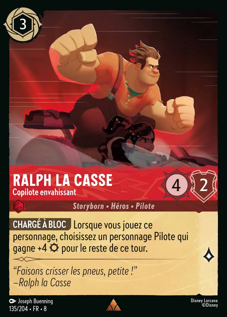 Ralph La Casse - Copilote envahissant (135/204) - Rare - Cold Foil