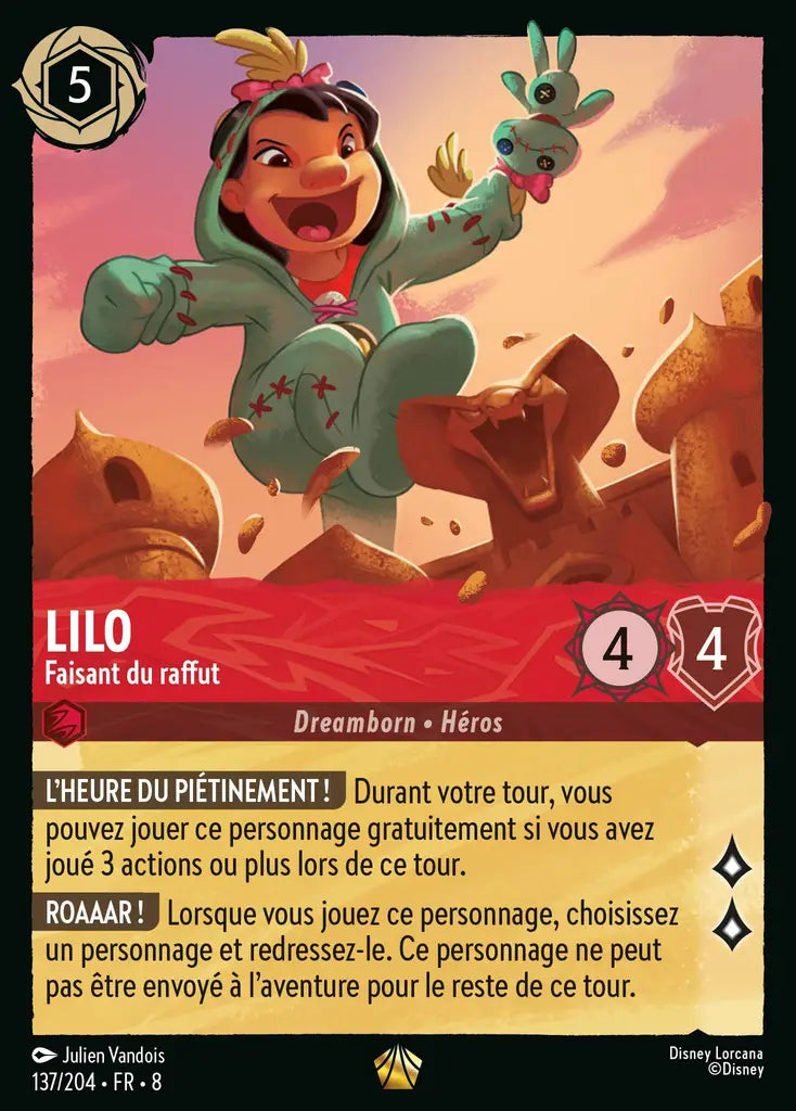 Lilo - Faisant du raffut (137/204) - Légendaire - Cold Foil