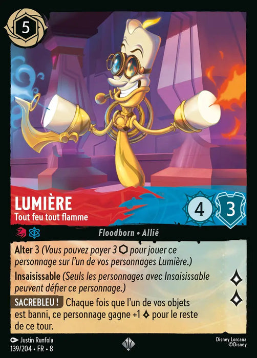 Lumière - Tout feu tout flamme (139/204) - Très Rare - Cold Foil