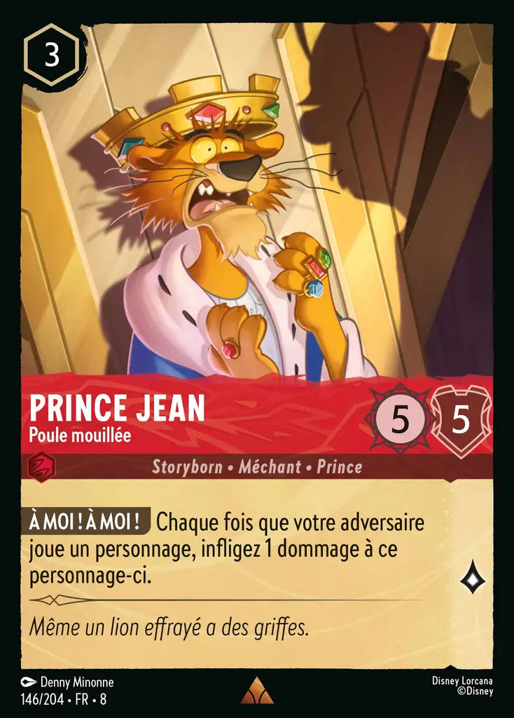 Prince Jean - Poule mouillée (146/204) - Rare - Cold Foil