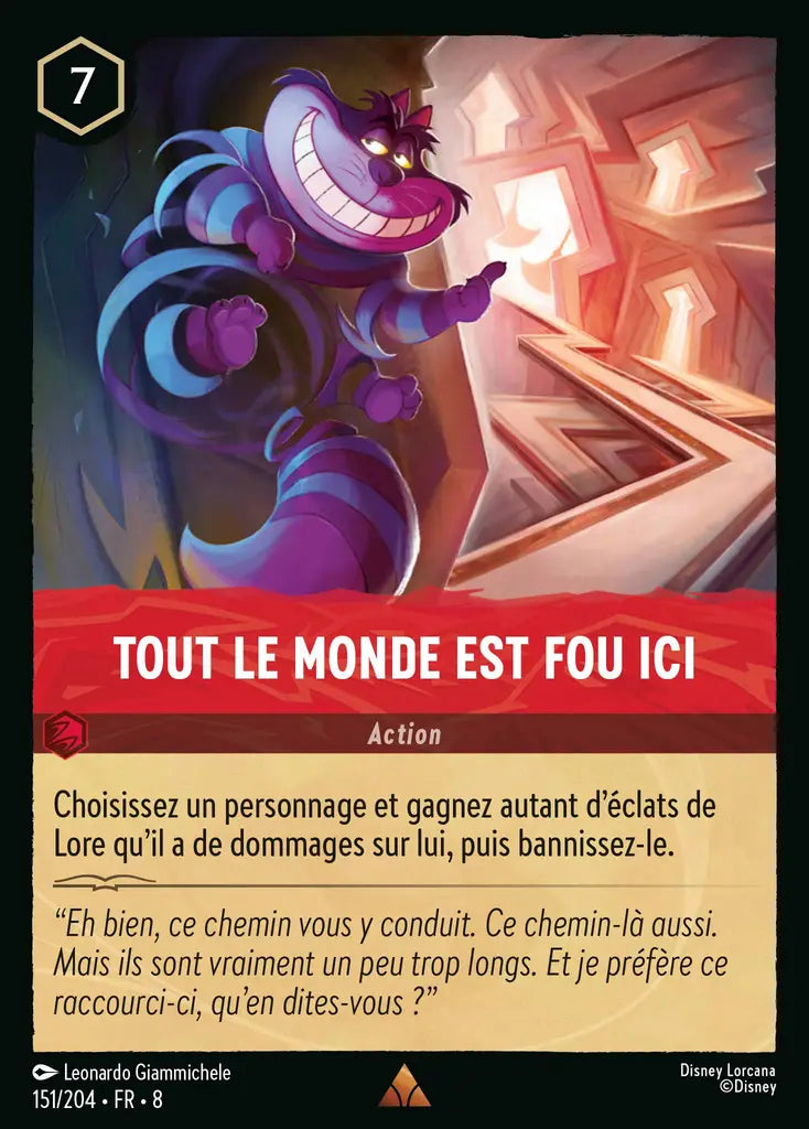 Tout le monde est fou ici (151/204) - Rare - Cold Foil