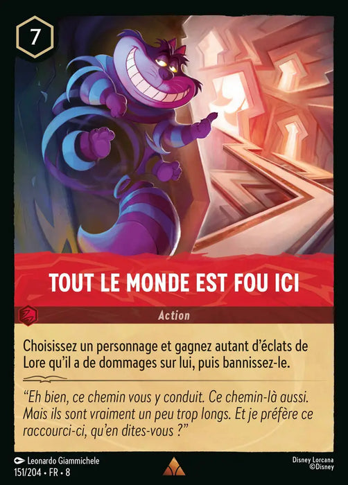 Tout le monde est fou ici (151/204) - Rare - Cold Foil