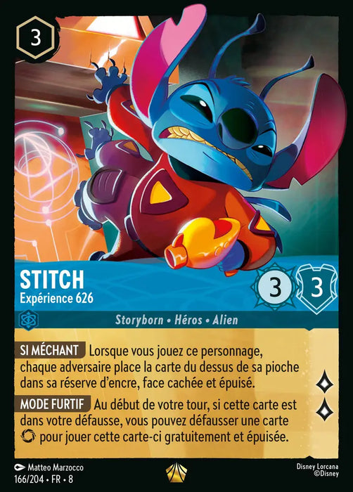 Stitch - Expérience 626 (166/204) - Légendaire - Cold Foil