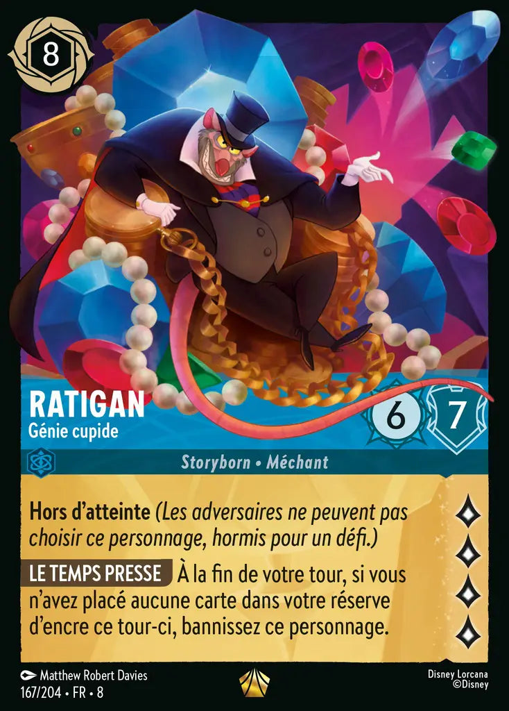 Ratigan - Génie cupide (167/204) - Légendaire