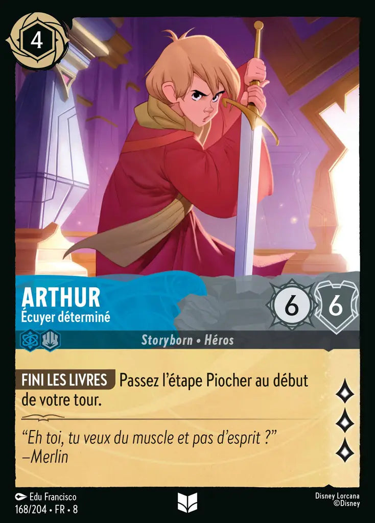Arthur - Écuyer déterminé (168/204) - Inhabituelle - Cold Foil