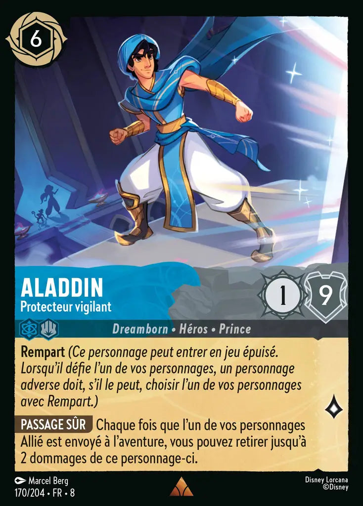 Aladdin - Protecteur vigilant (170/204) - Rare - Cold Foil
