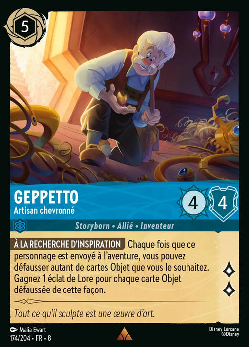 Geppetto – Artisan chevronné (174/204) - Rare
