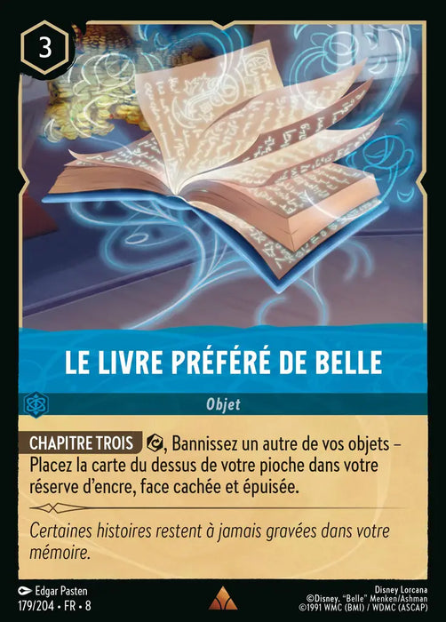 Le livre préféré de Belle (179/204) - Rare - Cold Foil