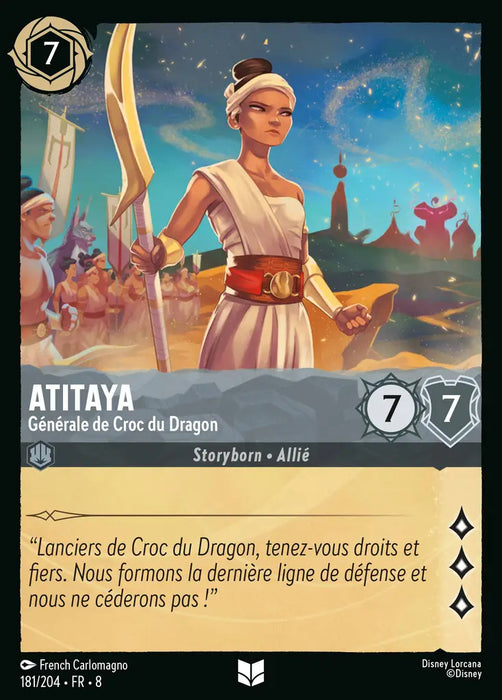 Atitaya - Générale de Croc du Dragon (181/204) - Inhabituelle - Cold Foil