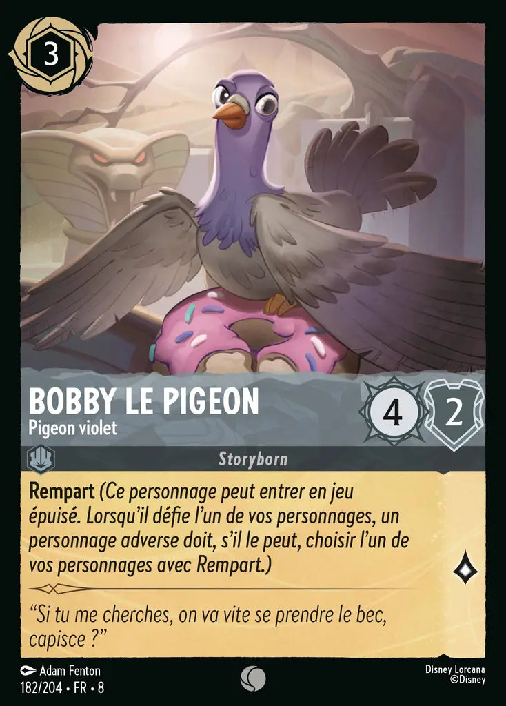 Bobby Le Pigeon - Pigeon violet (182/204) - Commune - Cold Foil