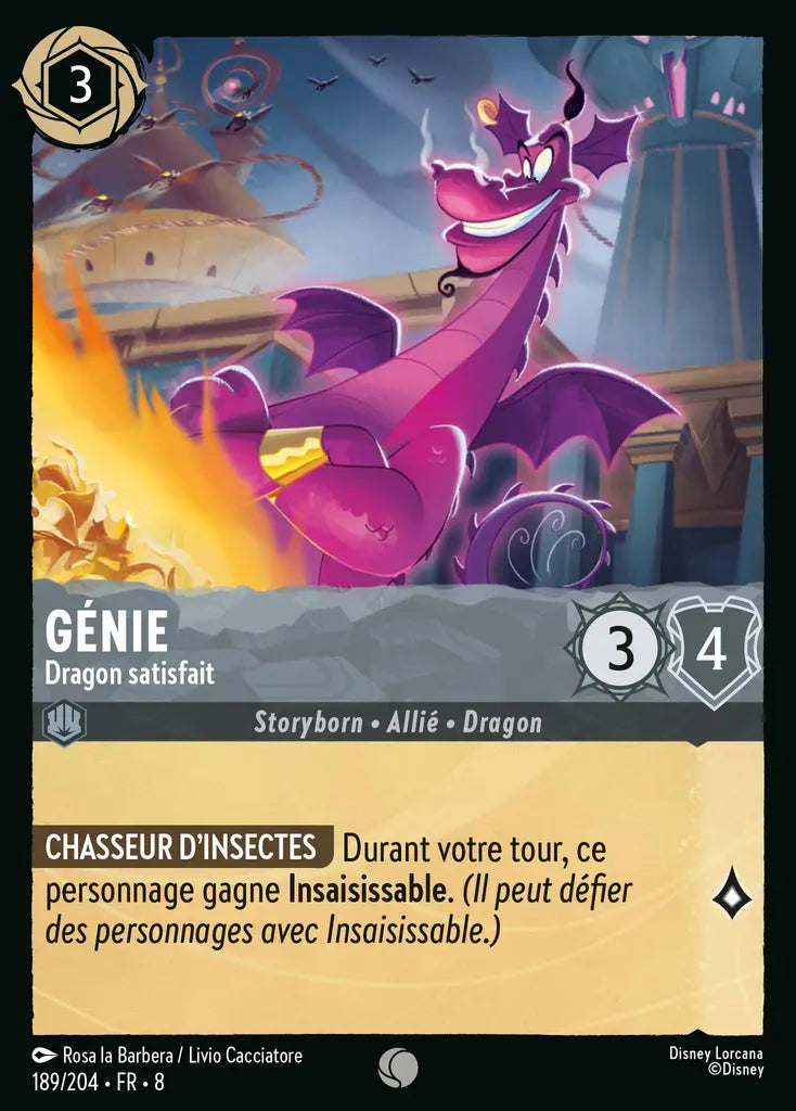 Génie - Dragon satisfait (189/204) - Inhabituelle - Cold Foil