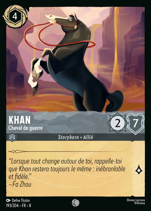 Khan - Cheval de guerre (193/204) - Commune - Cold Foil
