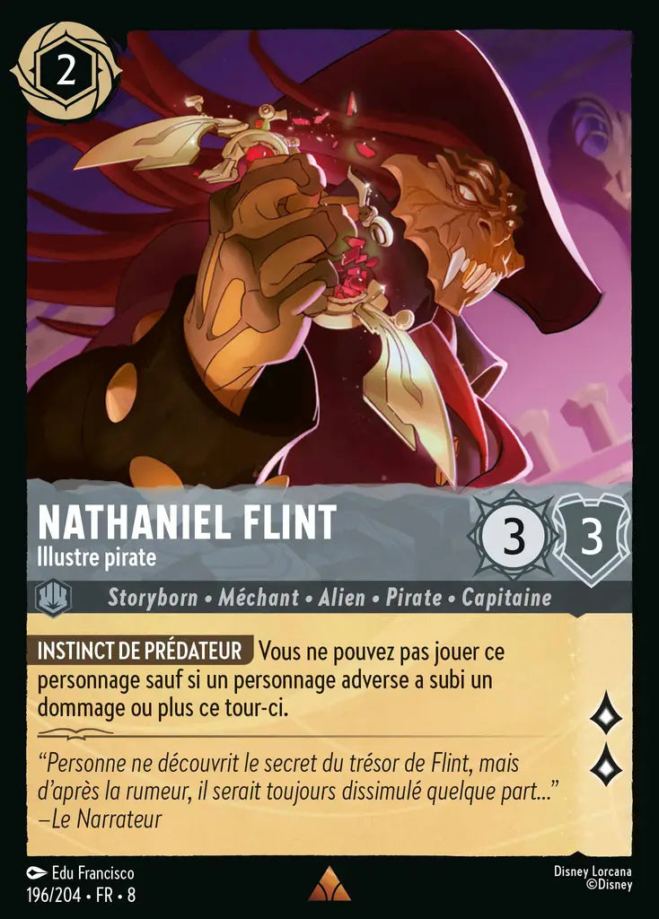 Nathaniel Flint - Illustre pirate (196/204) - Rare
