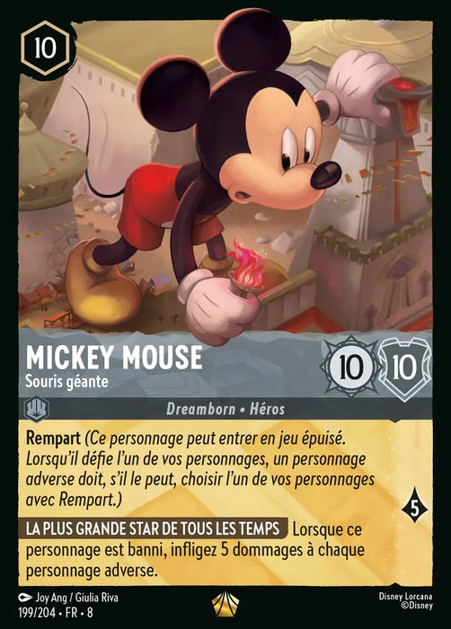 Mickey Mouse - Souris géante (199/204) - Légendaire - Cold Foil