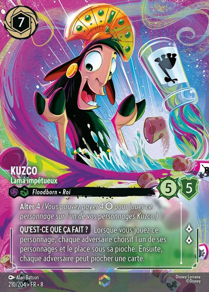 Kuzco - Lama impétueux (Enchantée) (210/204) - Enchantée - Holofoil