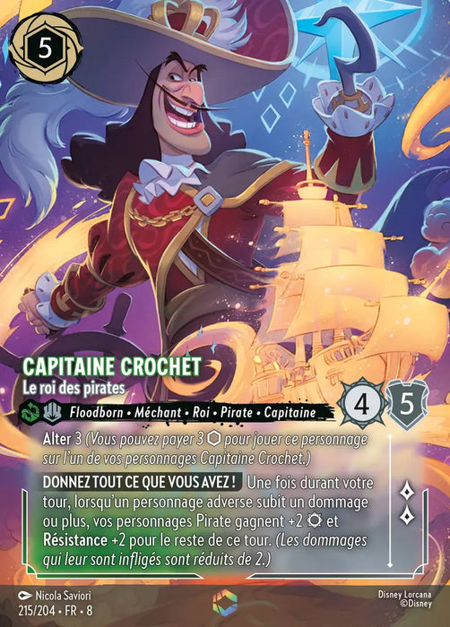 Capitaine Crochet - Le roi des pirates (Enchantée) (215/204) - Enchantée - Holofoil